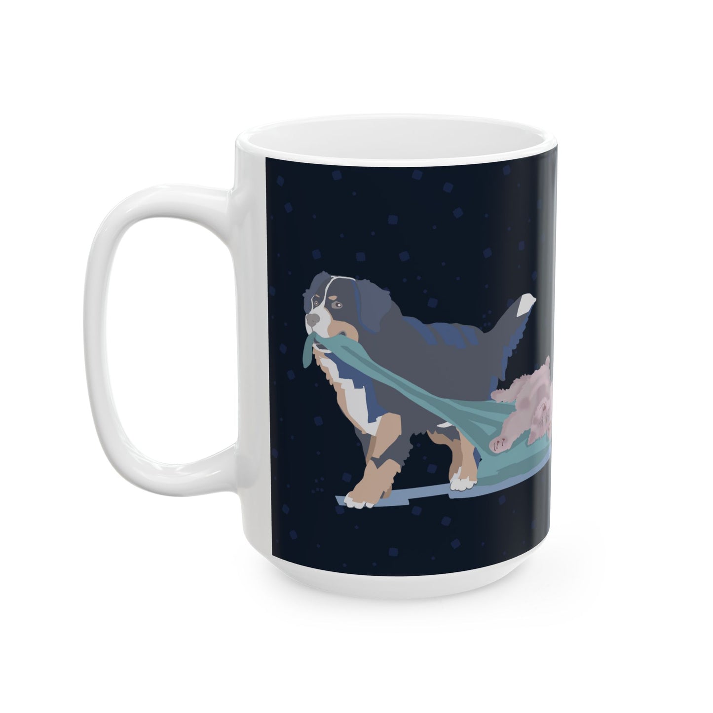 Nap Like a Cat. Hustle Like a Dog. — Ceramic Mug | KSL Art