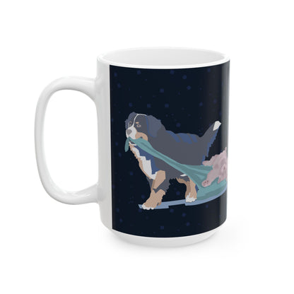 Nap Like a Cat. Hustle Like a Dog. — Ceramic Mug | KSL Art