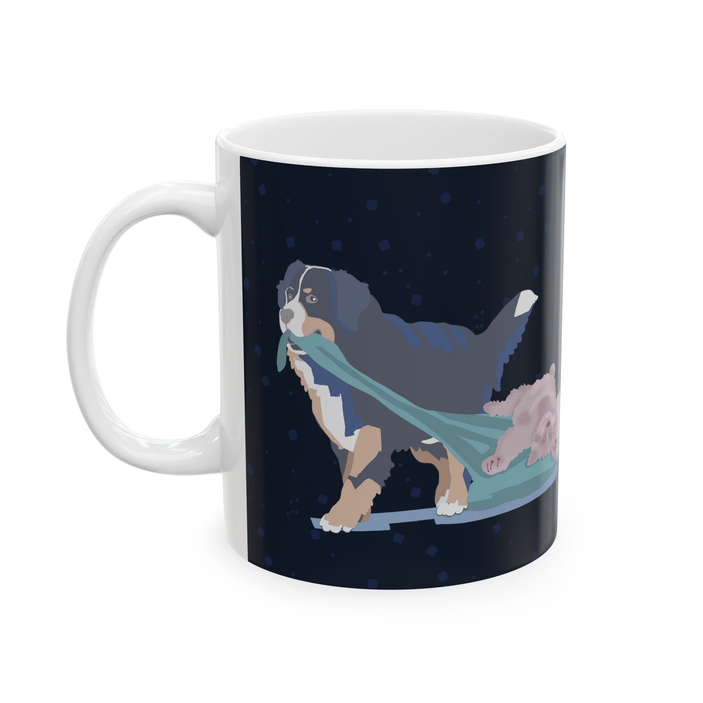 Nap Like a Cat. Hustle Like a Dog. — Ceramic Mug | KSL Art