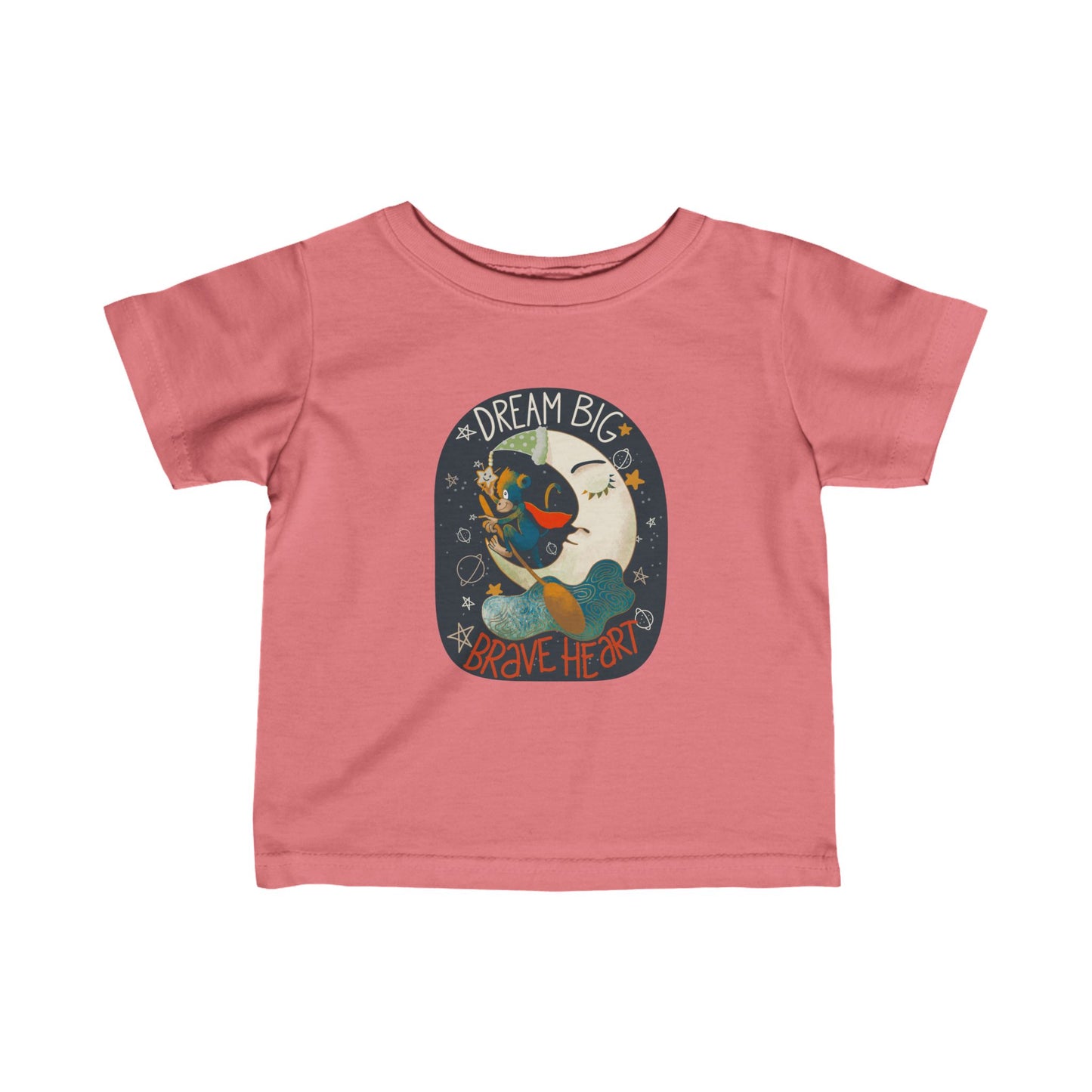 Dream Big, Brave Heart Infant Fine Jersey Tee