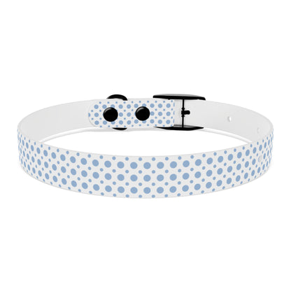 Big and Small Blue Dots Custom Dog Collar