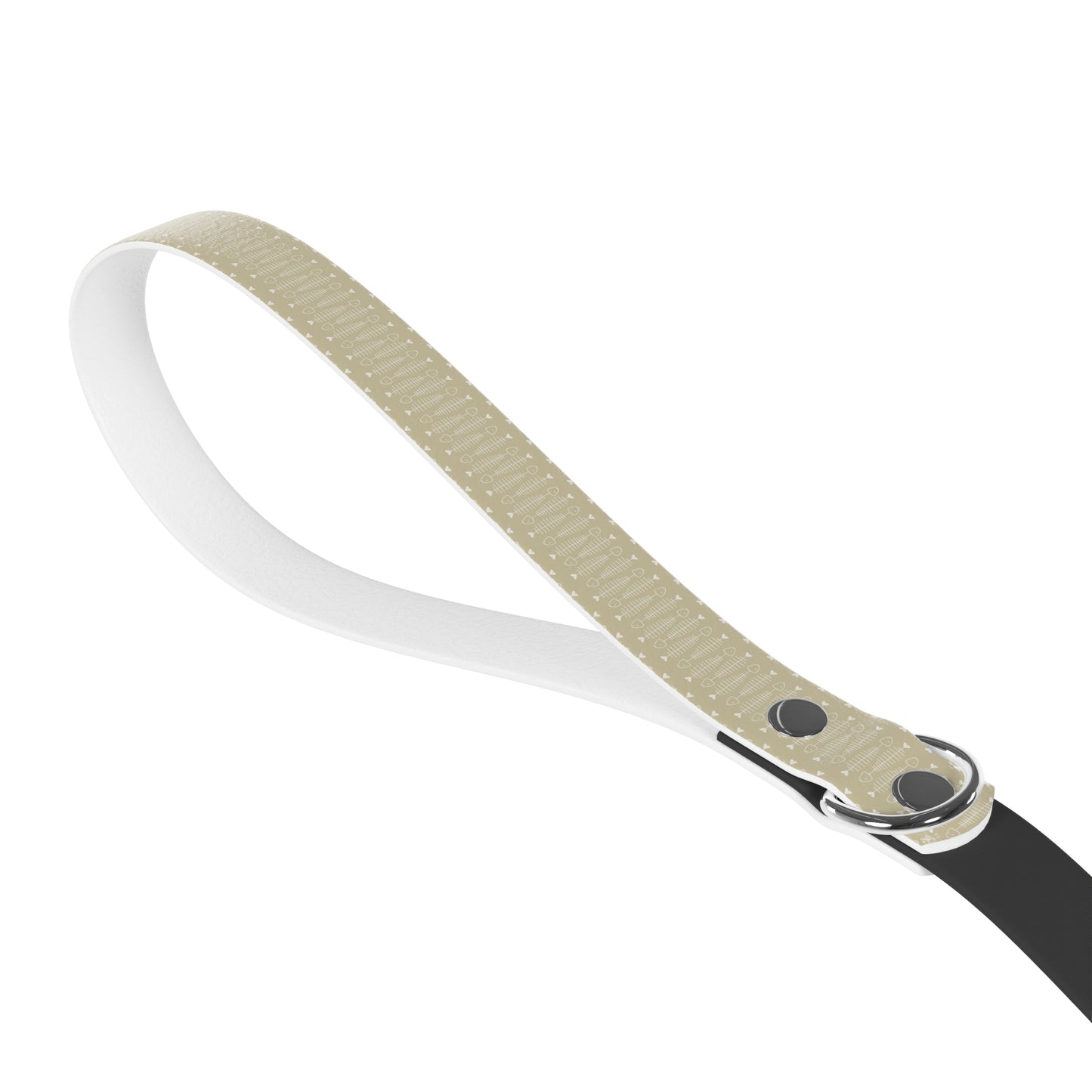 Fish Bone Pattern in Beige Leash