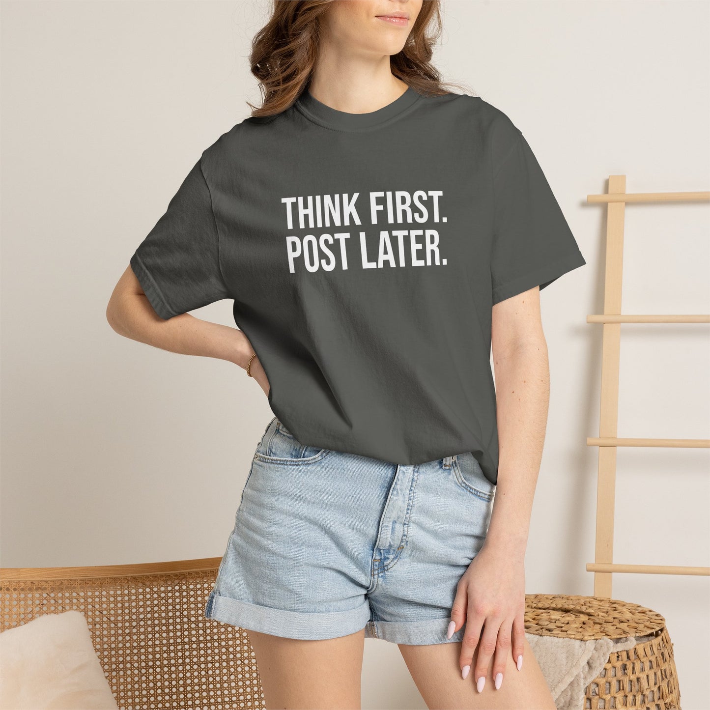 Think First, Post Later — Unisex T-Shirt | KSL art