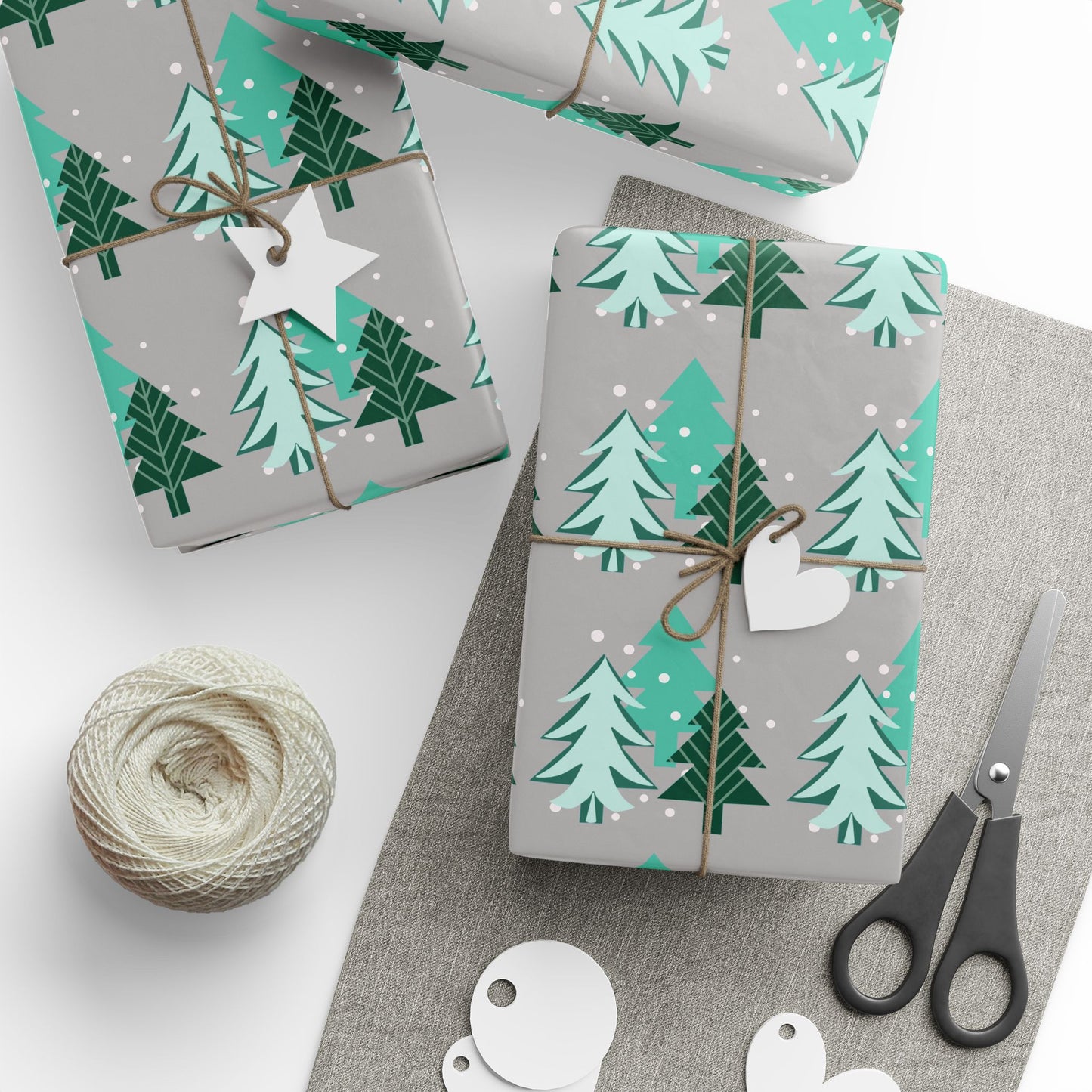 Modern Christmas trees - Gift Wrapper