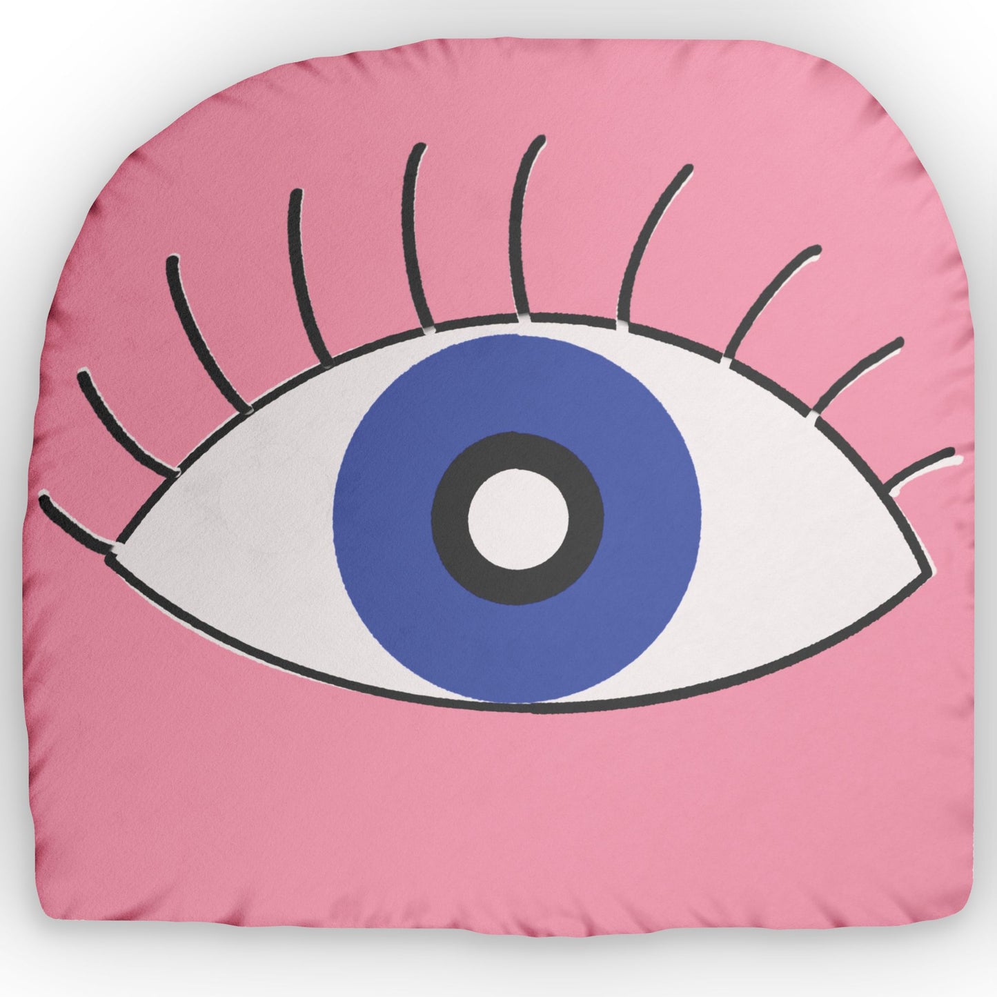 Blue and Pink Evil Eye Custom Pillow