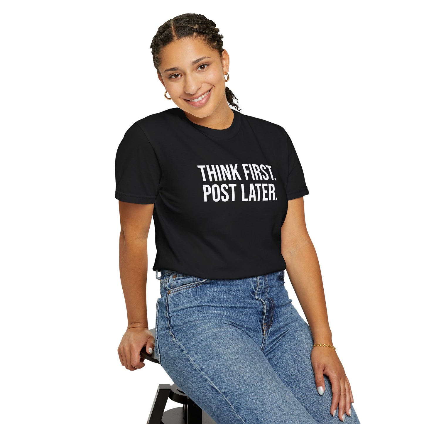 Think First, Post Later — Unisex T-Shirt | KSL art