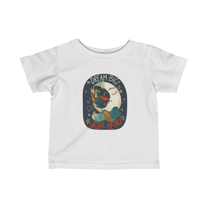 Dream Big, Brave Heart Infant Fine Jersey Tee