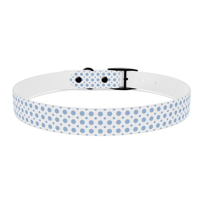 Big and Small Blue Dots Custom Dog Collar