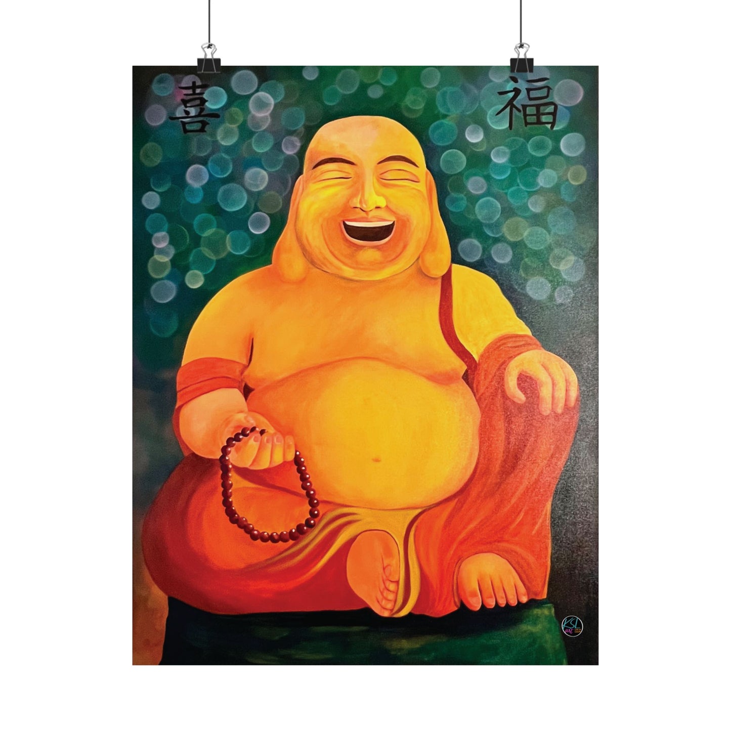 Laughing Buddha Matte Vertical Posters