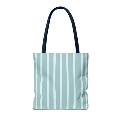 Dog Lover Tote Bag - Candy Blue Stripe - 3 Sizes Available