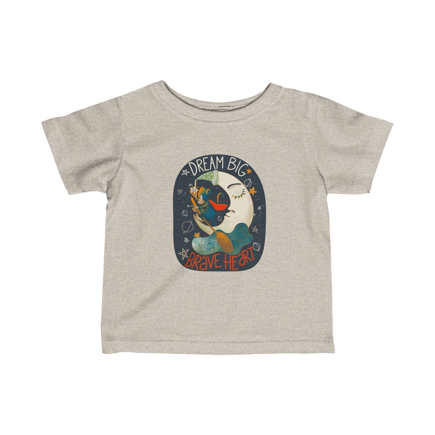 Dream Big, Brave Heart Infant Fine Jersey Tee