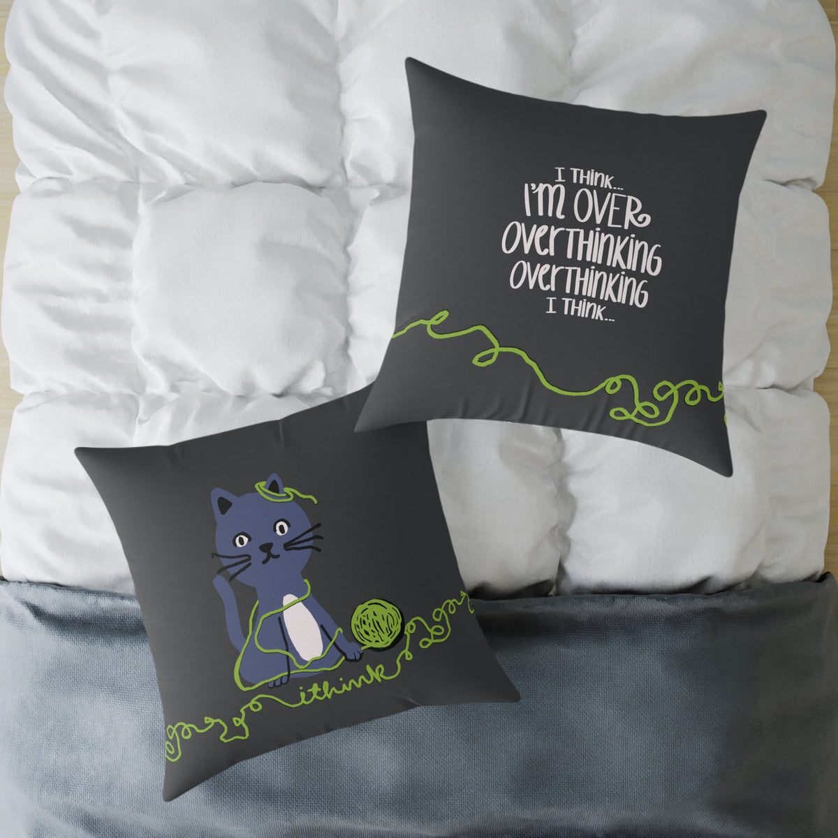I Think I'm Over Overthinking — Throw Pillow | KSL Art