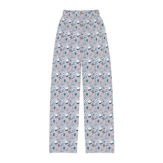 Gray Dream Big, Brave Heart Kids Pajama Pants (AOP)