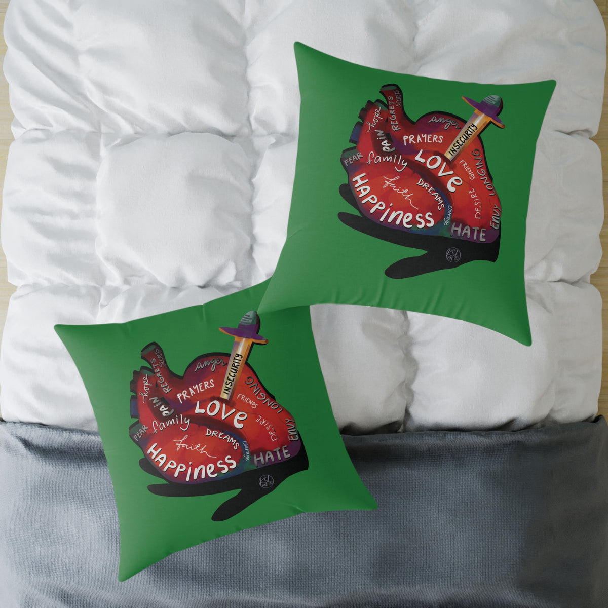 The Container — What's in Your Heart? Throw Pillow
