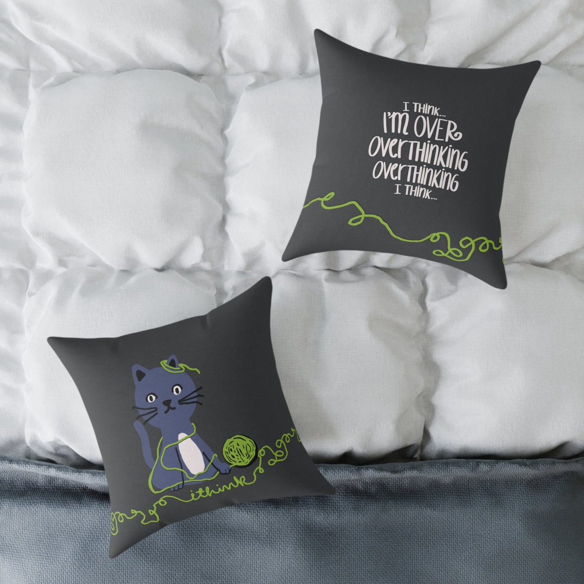 I Think I'm Over Overthinking — Throw Pillow | KSL Art
