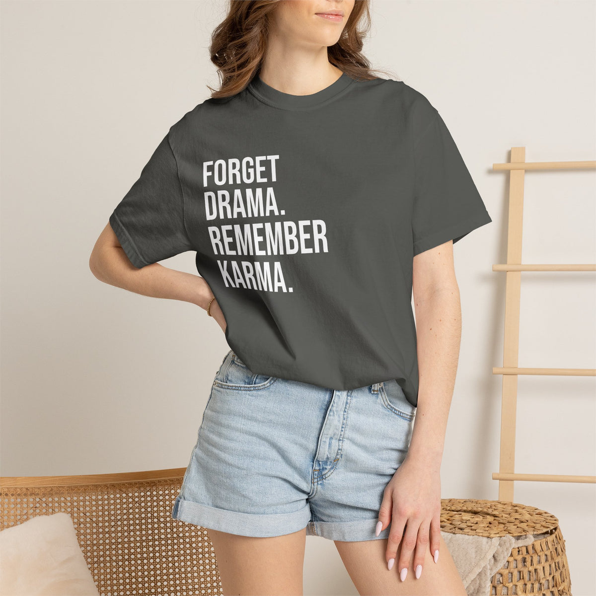 Forget Drama, Remember Karma — Unisex T-Shirt | KSL art