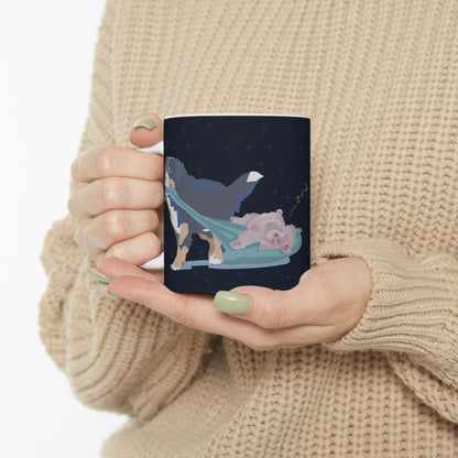 Nap Like a Cat. Hustle Like a Dog. — Ceramic Mug | KSL Art