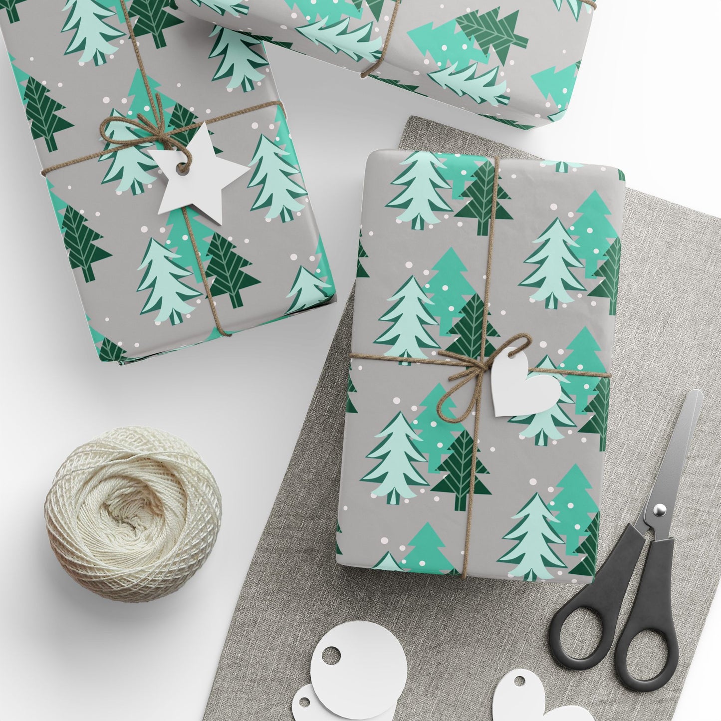 Modern Christmas trees - Gift Wrapper