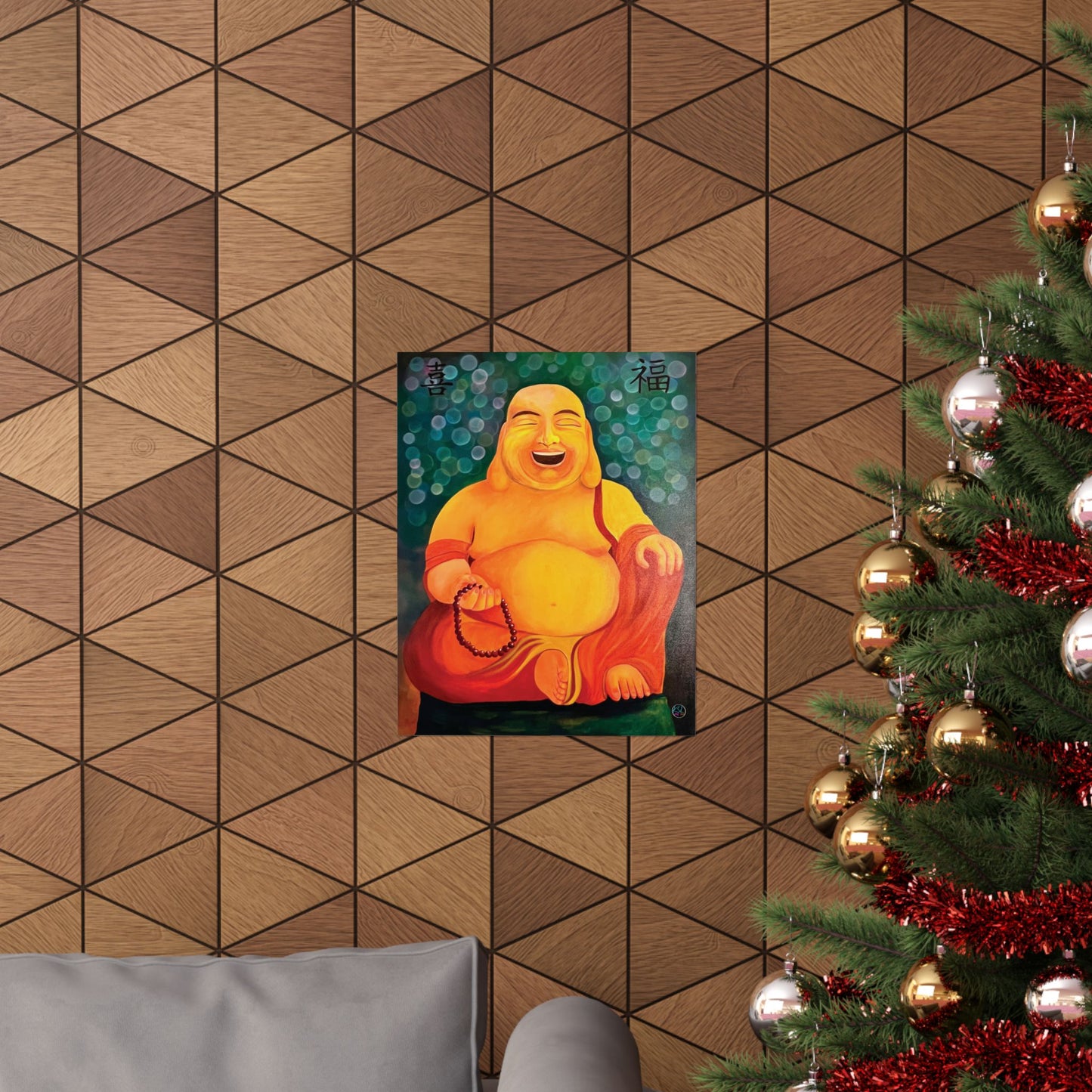 Laughing Buddha Matte Vertical Posters