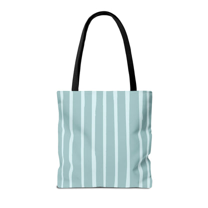 Dog Lover Tote Bag - Candy Blue Stripe - 3 Sizes Available