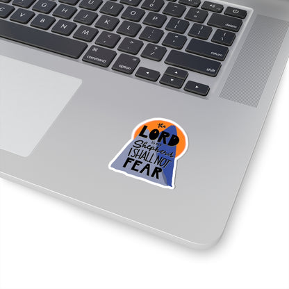 "The Lord Is My Shepherd" Kiss-Cut Sticker — Inspirational Faith Art | KSL art