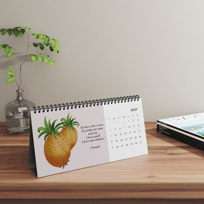 Fruit Mantra - Desktop Calendar (2025 grid)