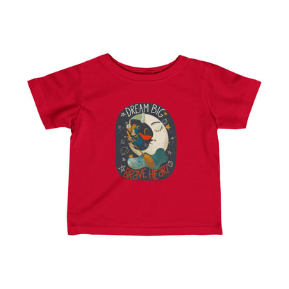 Dream Big, Brave Heart Infant Fine Jersey Tee