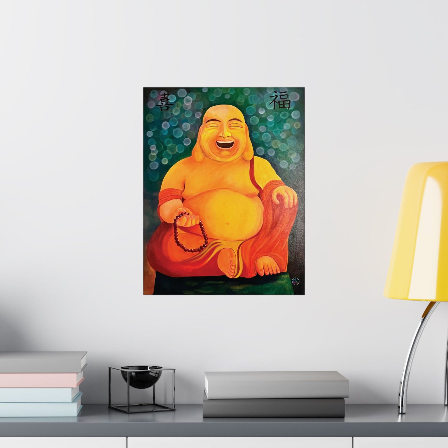 Laughing Buddha Matte Vertical Posters