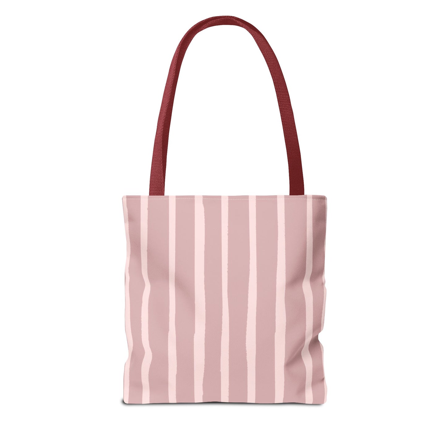 Cat Lover Tote Bag - Candy Pink Stripe Design - 3 Sizes Available