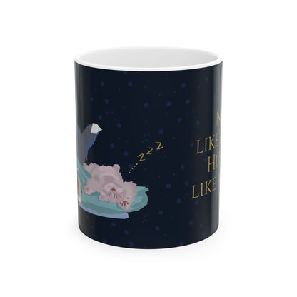 Nap Like a Cat. Hustle Like a Dog. — Ceramic Mug | KSL Art