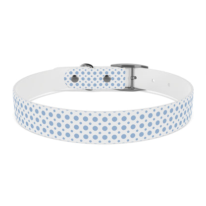 Big and Small Blue Dots Custom Dog Collar