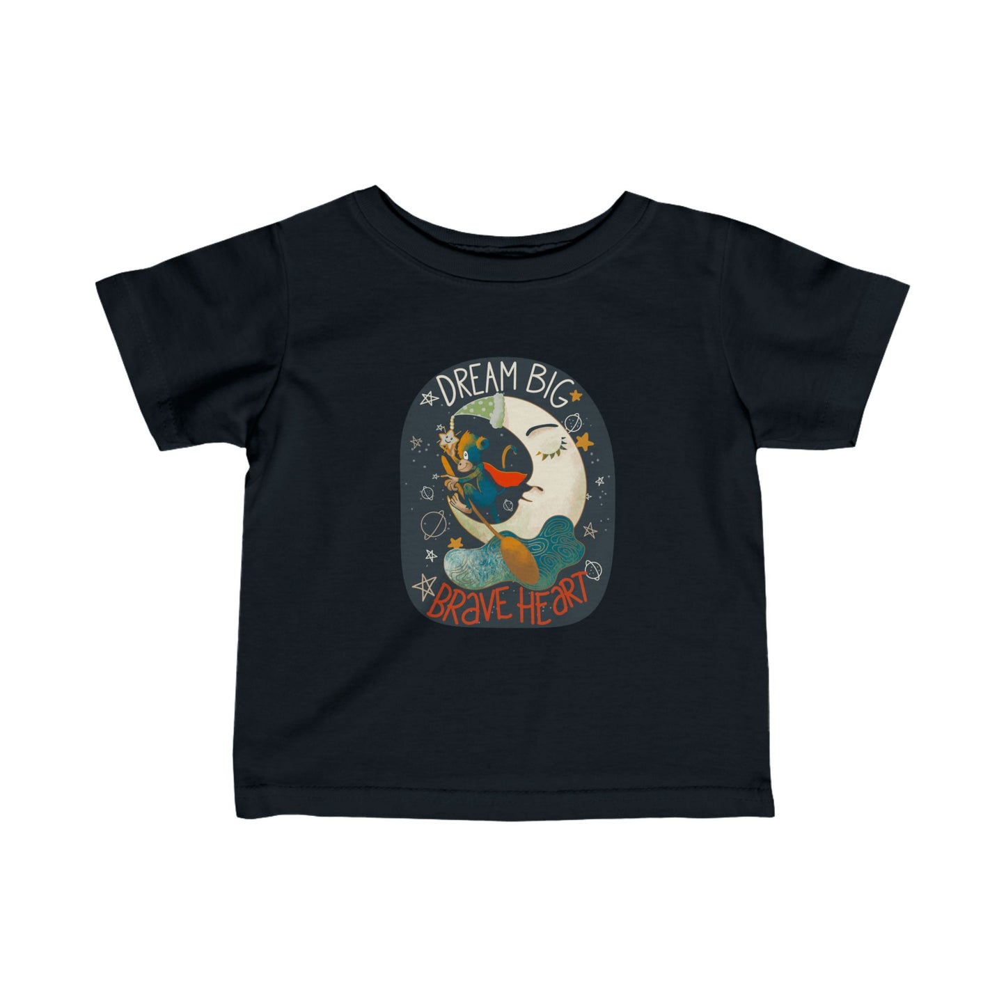 Dream Big, Brave Heart Infant Fine Jersey Tee