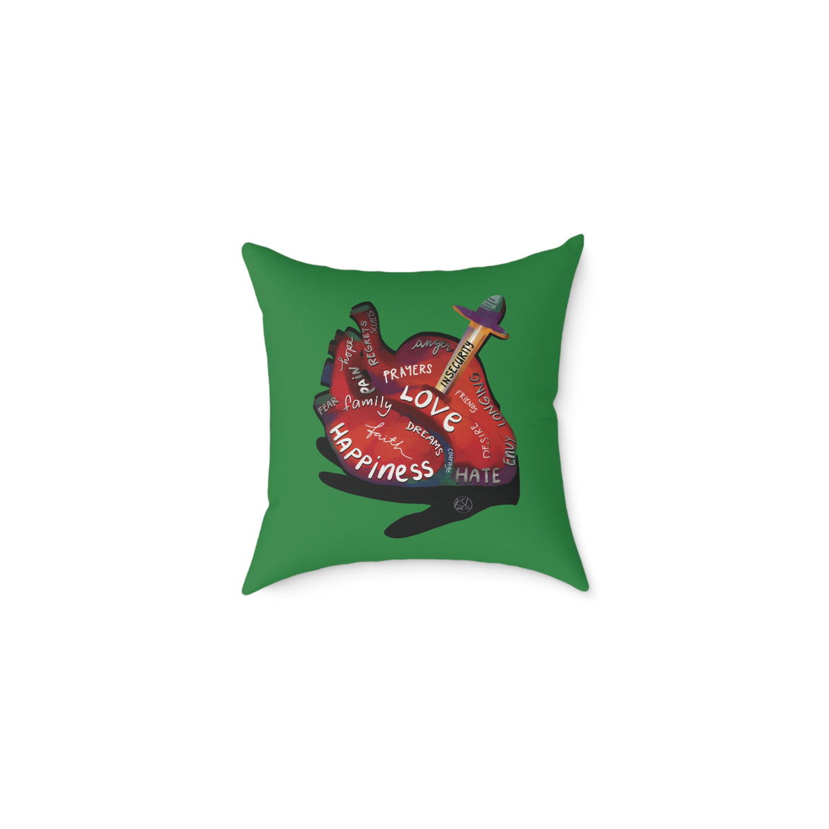 The Container — What's in Your Heart? Throw Pillow