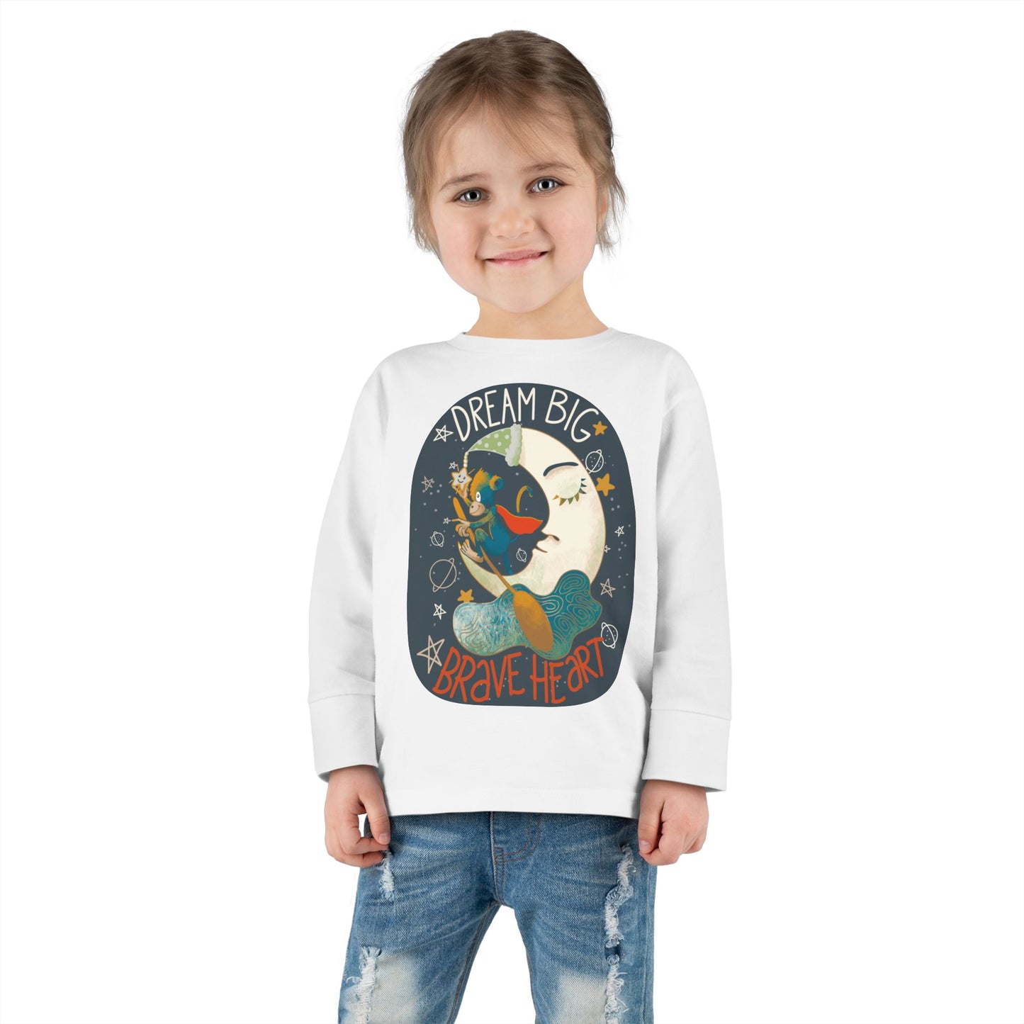 Dream Big Brave Heart - Toddler Long Sleeve Tee