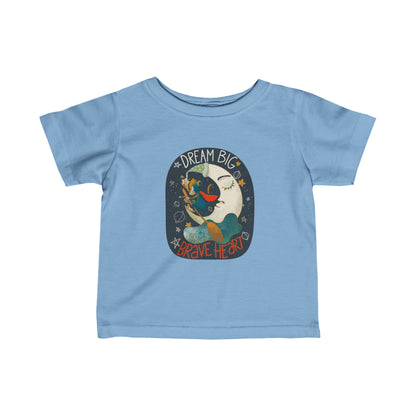 Dream Big, Brave Heart Infant Fine Jersey Tee