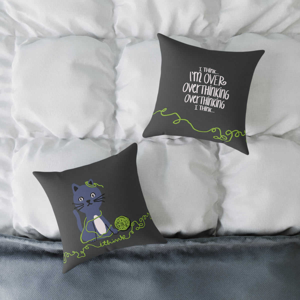 I Think I'm Over Overthinking — Throw Pillow | KSL Art