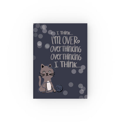 I Think I'm Over Overthinking — Hardcover Journal | KSL art