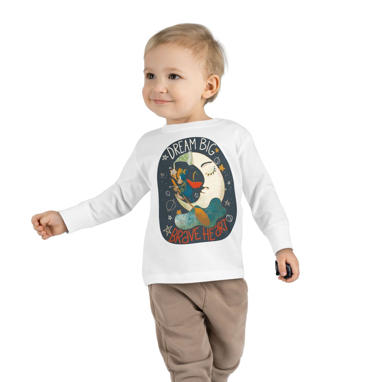 Dream Big Brave Heart - Toddler Long Sleeve Tee