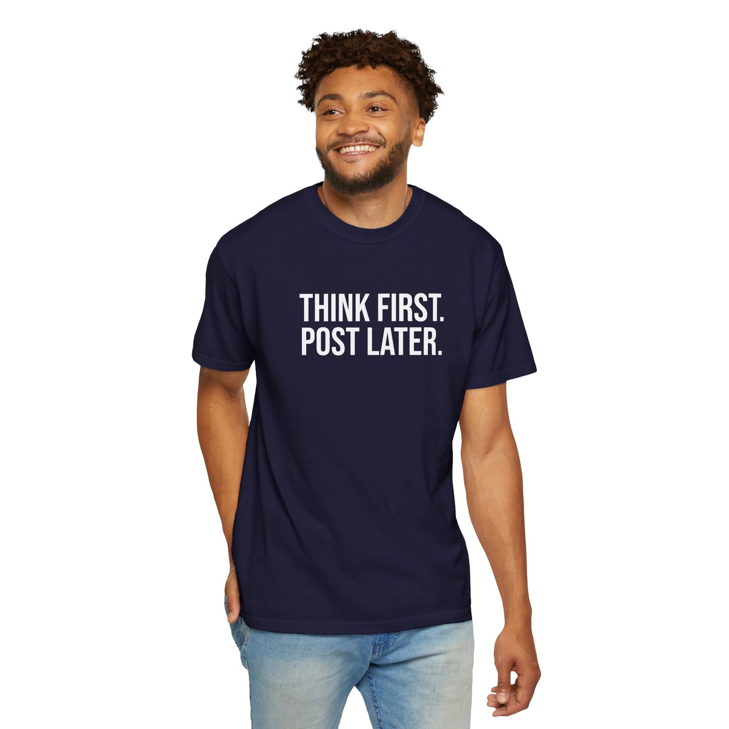 Think First, Post Later — Unisex T-Shirt | KSL art
