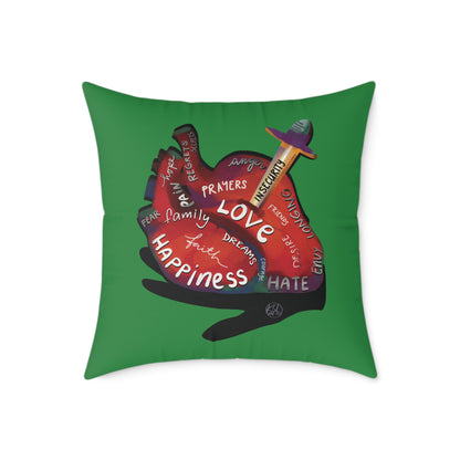The Container — What's in Your Heart? Throw Pillow