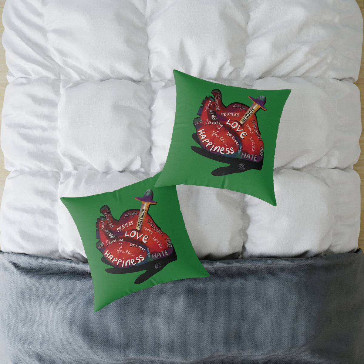 The Container — What's in Your Heart? Throw Pillow