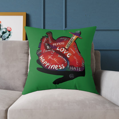 The Container — What's in Your Heart? Throw Pillow