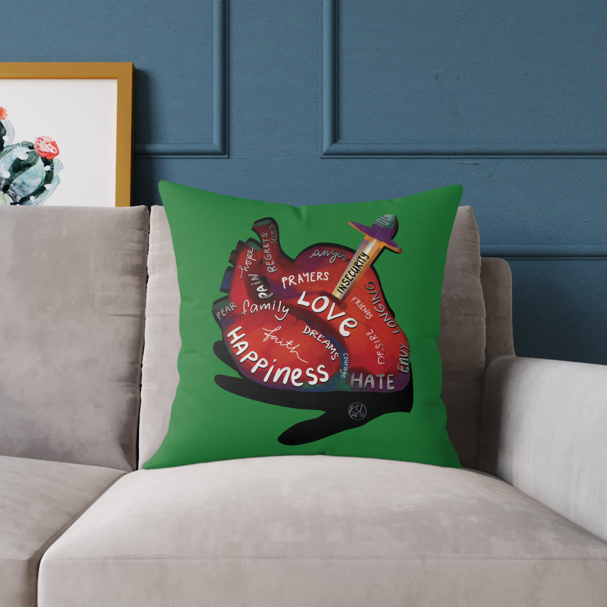 The Container — What's in Your Heart? Throw Pillow