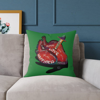 The Container — What's in Your Heart? Throw Pillow