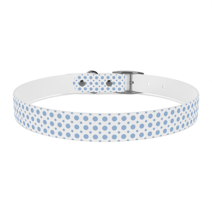 Big and Small Blue Dots Custom Dog Collar