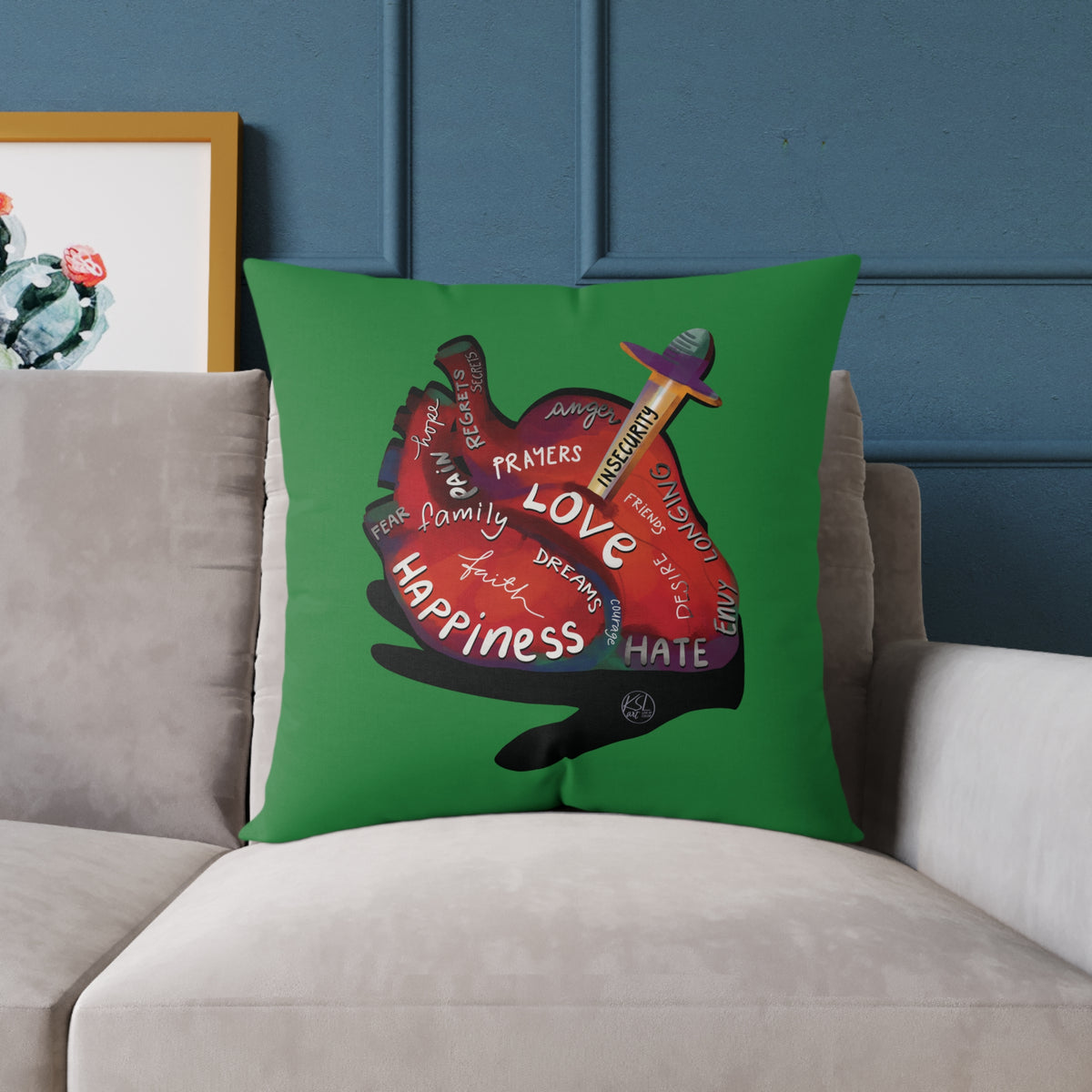 The Container — What's in Your Heart? Throw Pillow
