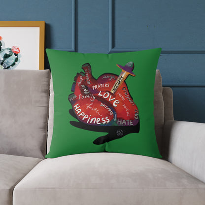The Container — What's in Your Heart? Throw Pillow