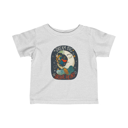 Dream Big, Brave Heart Infant Fine Jersey Tee