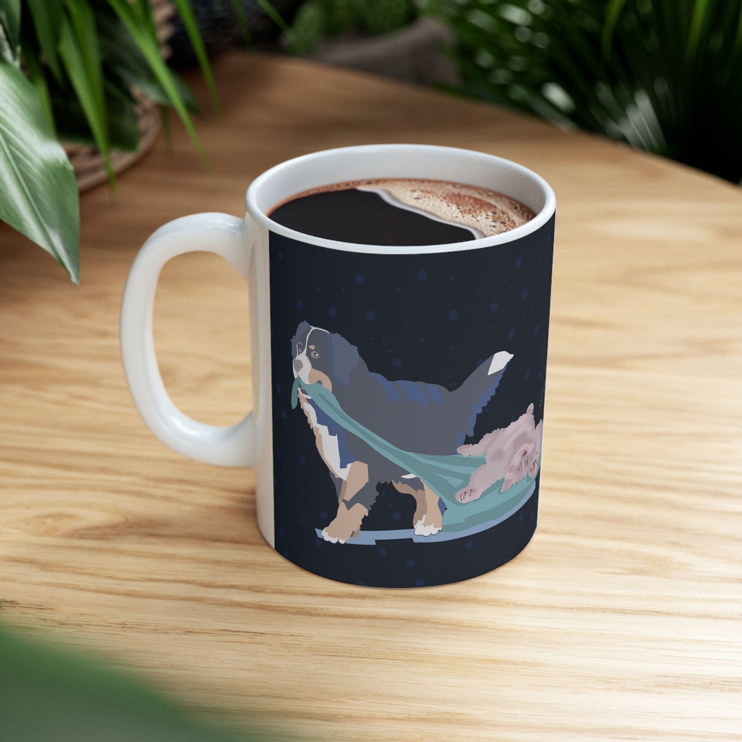 Nap Like a Cat. Hustle Like a Dog. — Ceramic Mug | KSL Art