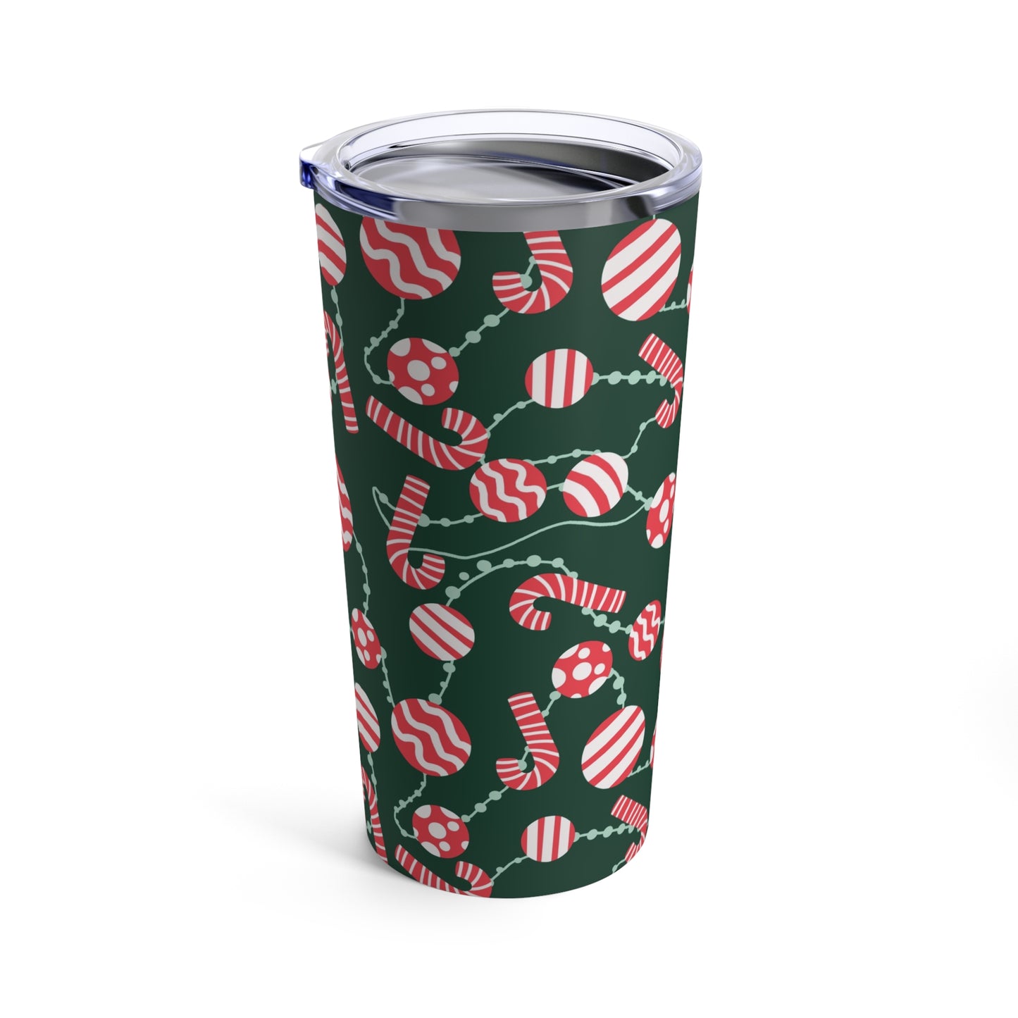 Sweet Jolly Candy Cane and Cookies Holiday Tumbler 20oz